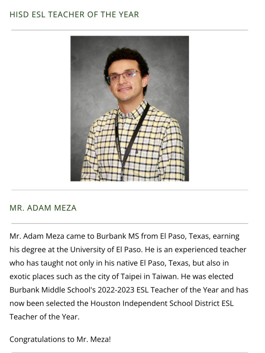 ⭐️Burbank Superstars!⭐️ 
Burbank is blessed with a group of dedicated professionals who give their best to their students each and every single day. It's the Burbank Way! This year, we have two members of our faculty who have been honored in a very special way. Check them out!