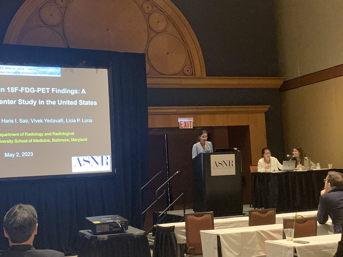 @NedaKhaliliD Congratulations on presenting our work on #COVID19 and #FDGPET at the #ASNR23. Your hard work and dedication have paid off! Remember to always be proud of your achievements and continue striving for excellence. Keep up the great work! #AcademicAchievement @TheASNR