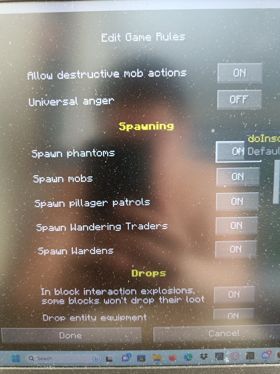 teapollo13's tweet photo. Guys i just realized we can disable these mobs https://t.co/gfcj53xqgN