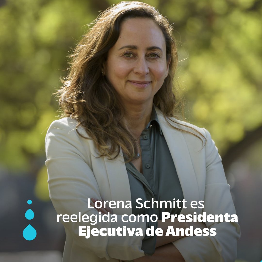Lorena Schmitt fue reelegida como presidenta y Cristian Vergara, actual Grte. de <a href="/essbio/">Essbio</a>, fue elegido vicepresidente del gremio, para el periodo 2023-2025. 
Conoce más detalles en <a href="/latercera/">La Tercera</a>📲 bit.ly/3nvqBcW