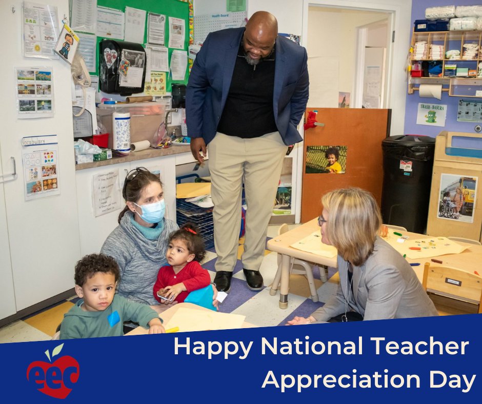 We think every day is a great day to appreciate the thousands of passionate educators who create caring, safe spaces for our children to grow, learn &amp; play in Massachusetts.

But today is extra great. Join us in thanking the educators in your life.

Happy #TeacherAppreciationDay!
