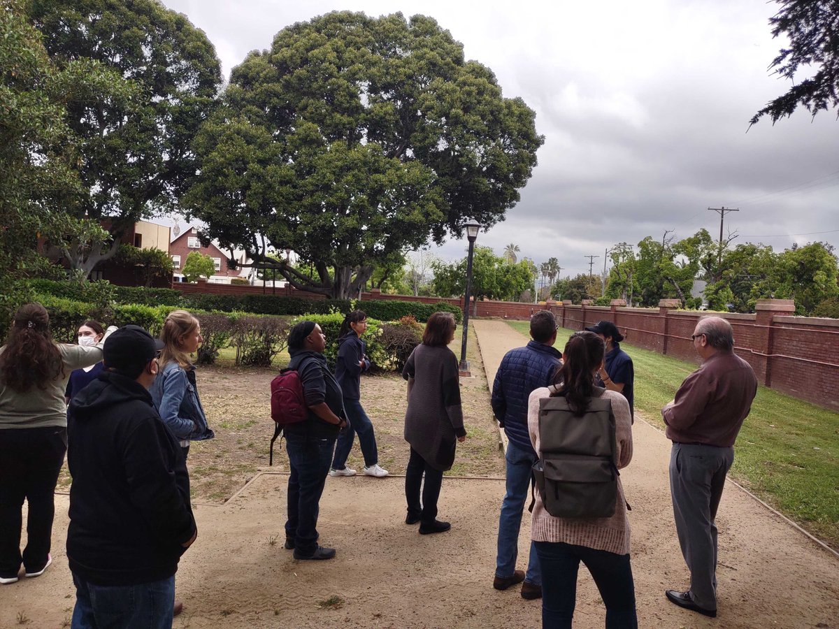 The @uclalawlibrary joined us yesterday for a tour of the library & the grounds! Also on view were some legal-adjacent items: a 1676 pamphlet about two servants convicted of murder & a 2011 artist book dealing with Japanese pension fraud.