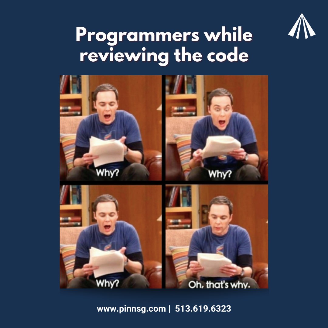 PinnSG's tweet image. Programmers be like... 😂 The struggle of reviewing code is real! #programminglife #coderhumor

Comment below if you can relate! 👇

#IT #Funny #Coding #ProgrammingMemes #Programmers