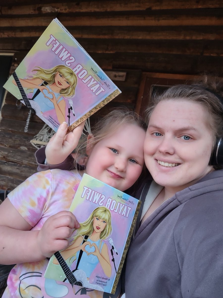HersIs13Mines14's tweet photo. Look what my Niece brought me as a gift today 🥲 

#SwiftieInTraining for sure!! 

(I don't look the greatest rn because of my hospital visit last night baha)

#LittleGoldenBook https://t.co/0uFubCsGTL