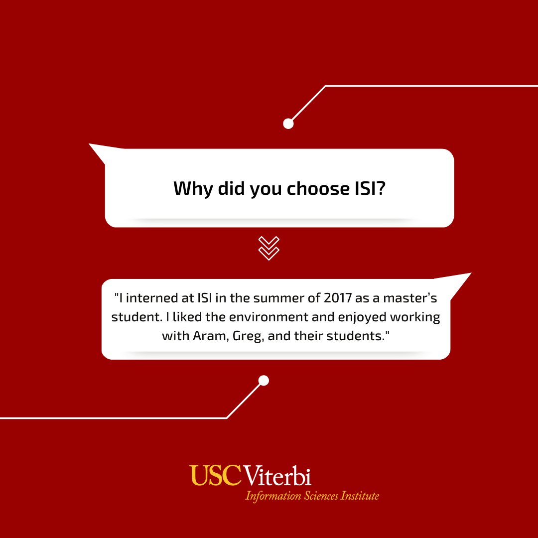 Congrats to our graduating ISIers! #Classof2023 

<a href="/harhrayr/">Hrayr Harutyunyan</a> is earning his #PhD in #ComputerScience, which he obtained under the supervision of his two advisors <a href="/aram_galstyan/">Aram Galstyan</a> &amp; <a href="/gesteller/">Greg Ver Steeg</a>.

Following graduation, Hrayr will join <a href="/Google/">Google</a> Research in NYC as a #researchscientist!