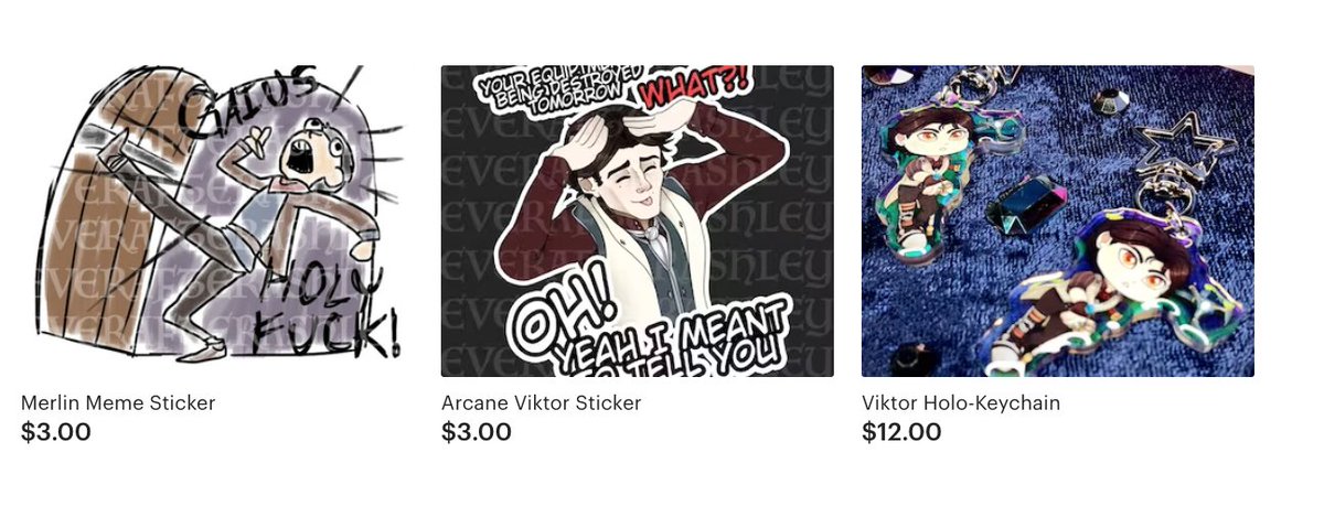 EverAfterAshley's tweet photo. New Stickers have been added to my Etsy! They're both around 3" big and are made of a glossy vinyl! The link to my store is in my bio
#arcane #arcanefanart #arcaneviktor #meme #memesticker #merlin #bbcmerlin #merlinfanart #etsystore https://t.co/vzSmvTen7s
