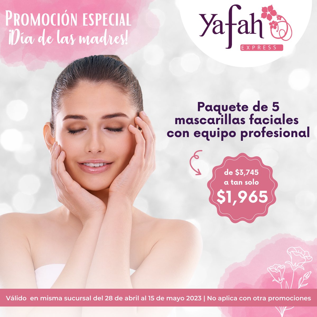 AguascalYafah's tweet photo. ¿Qué mejor manera de mostrarle a mamá lo mucho que la quieres que regalándole algo que le ayude a sentirse bien consigo misma?🤩
Nuestras #mascarillasfaciales son el #regalo perfecto para consentirla en su día especial.❤️ ¡Agenda una cita ahora!💌#promocion #DiaDeLaMadre https://t.co/cyBf4qHclC
