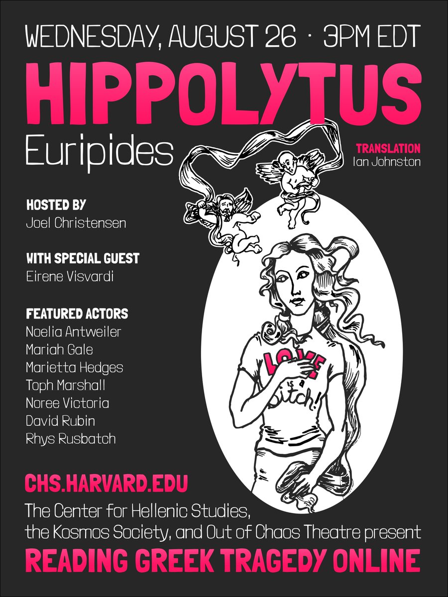OTD in 2020 we performed Hippolytus as part of #RGTO with @HellenicStudies @sentantiq @AncGreekHero Watch here: youtube.com/live/Qt7jAvKb7… all 62 RGTO episodes are here: out-of-chaos.co.uk/greek-tragedy @apgrd @classicsforall @Tophocles @DavidRubinActor @RhysRusbatch @NoreeVictoria