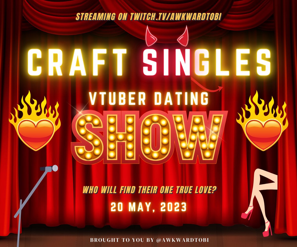 AwkwardTobi's tweet image. ❣️Hi everyone~! We are holding another Craft Singles Dating show! 

➡️If you want to be the Bachelor/Bachelorette please fill this form out:
forms.gle/cZKkqLaV2igaLd…
➡️If you want to be contestant please fill this out:
forms.gle/pDqMRL4BCvF2Qv…

#Vtuber #VTuberUprising