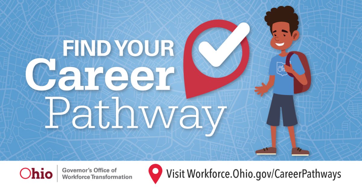 Working together to help students meet their career goals! In-Demand Jobs Week is underway and @LtGovHusted announced a new resource for students to explore Ohio's career pathways. Visit Workforce.Ohio.gov/CareerPathways to chart a course to #InDemandOhio jobs.