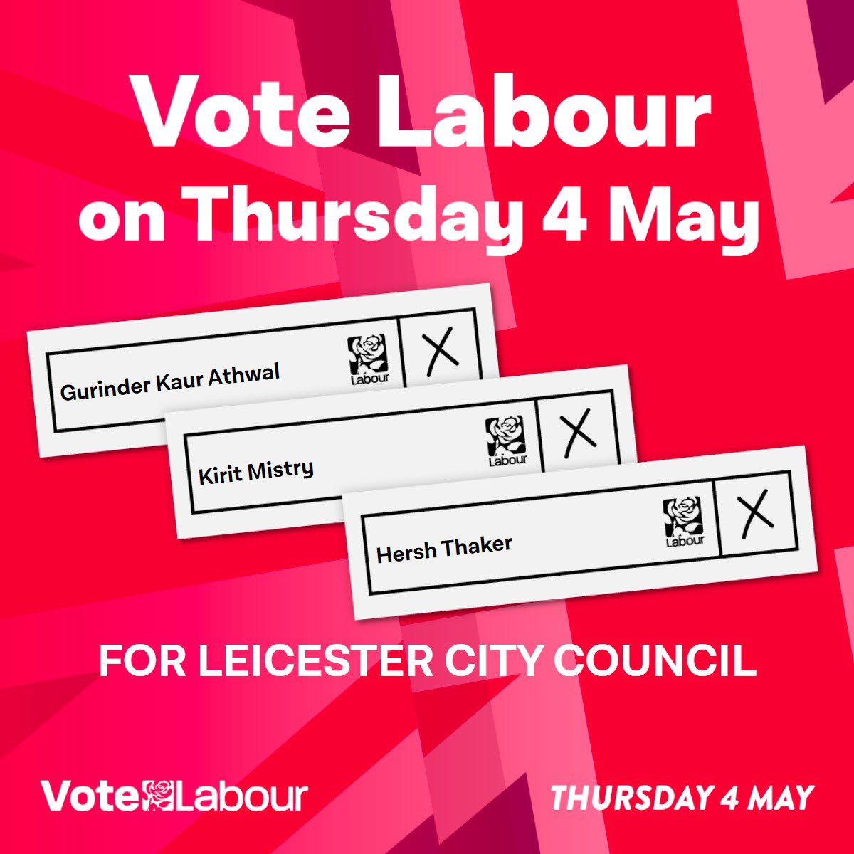 Vote Labour 4th May Belgrave @gurinder_athwal @kmistryuk @HershThaker @BelgraveCommNHW @Belgravecoop @EastClp @LeicesterYL @LabourMuslims @LabourSomali