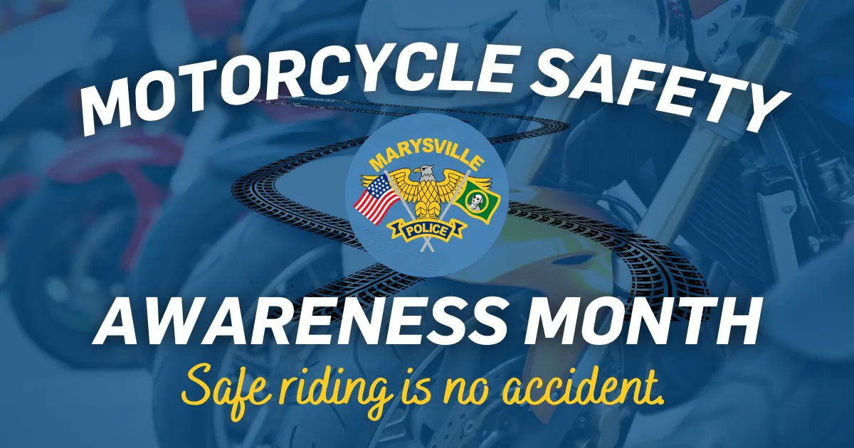 ⚠️Reminders for #MotorcycleSafetyAwarenessMonth 

• Lane splitting & weaving are illegal in WA.
• Wear a helmet & follow traffic laws.
• Ride defensively.
• Use reflective clothing.
• Use turn signals.

Ride smart, ride safe, and always wear your helmet. #MPDTuesdayTip
