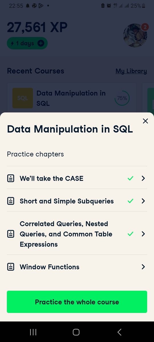 tunmisekareem's tweet image. #31DaysofSQL 
#SQLMay

Day 2

Even though I wanted to learn JOINs, I ended up spending more time practising INSERT, CASE WHEN, Subqueries and Nested queries

Window functions flogged me and I don&apos;t think one could truly master subqueries tbh, we keep trying

We go again tomorrow