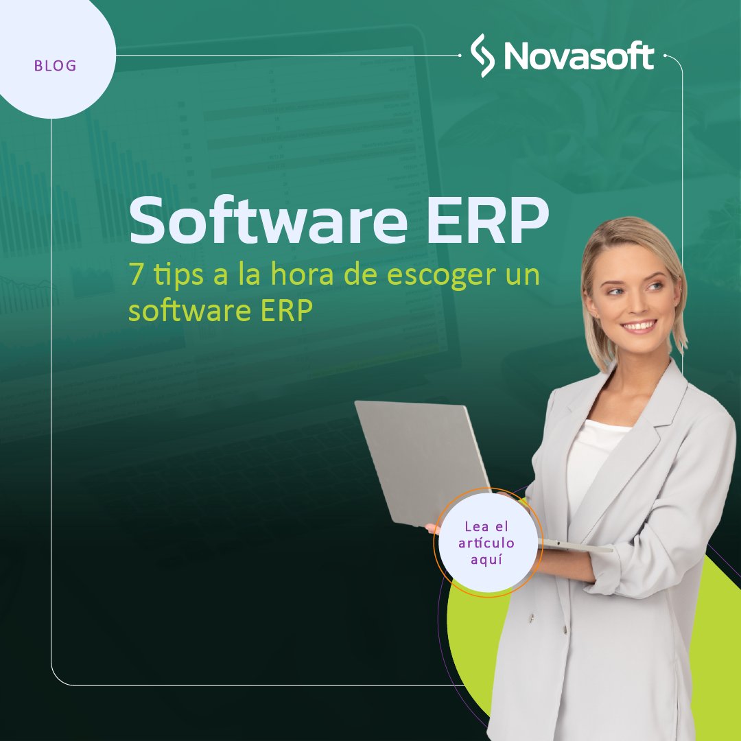Novasoft_Col's tweet photo. #Blog | 📌 7 tips a la hora de escoger un Software ERP

Un Software para la planificación de recursos empresariales ERP, es una solución que permite gestionar, controlar y optimizar todas las áreas, procesos y operaciones de una organización.

https://t.co/nnr2CCy5c6 https://t.co/qEIRiwpcMy