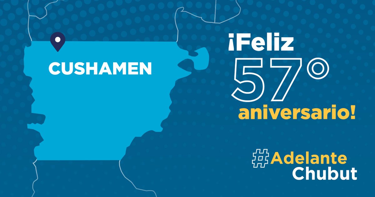 arcionimariano's tweet photo. Un gran cariño a las y los ciudadanos de 📍Cushamen, ¡Feliz 57º Aniversario!

#AdelanteChubut https://t.co/z9ntT8qwLL