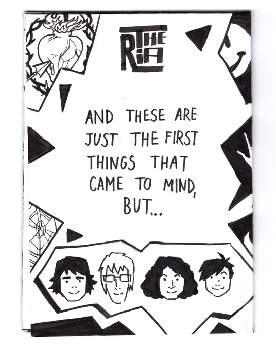 A mini zine about My Chem and the funny way my brain works 
2/2 
