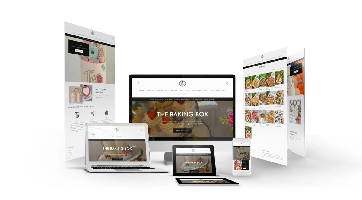 webdesign_wales's tweet photo. 🚀 Website Launch! The Baking Box is finally here 🍰Check out their shop &amp; use code BB20OFF for 20% off! https://t.co/lfZ9cwQl1R https://t.co/zTZrIDNgVh https://t.co/TD2wy1q0iq
