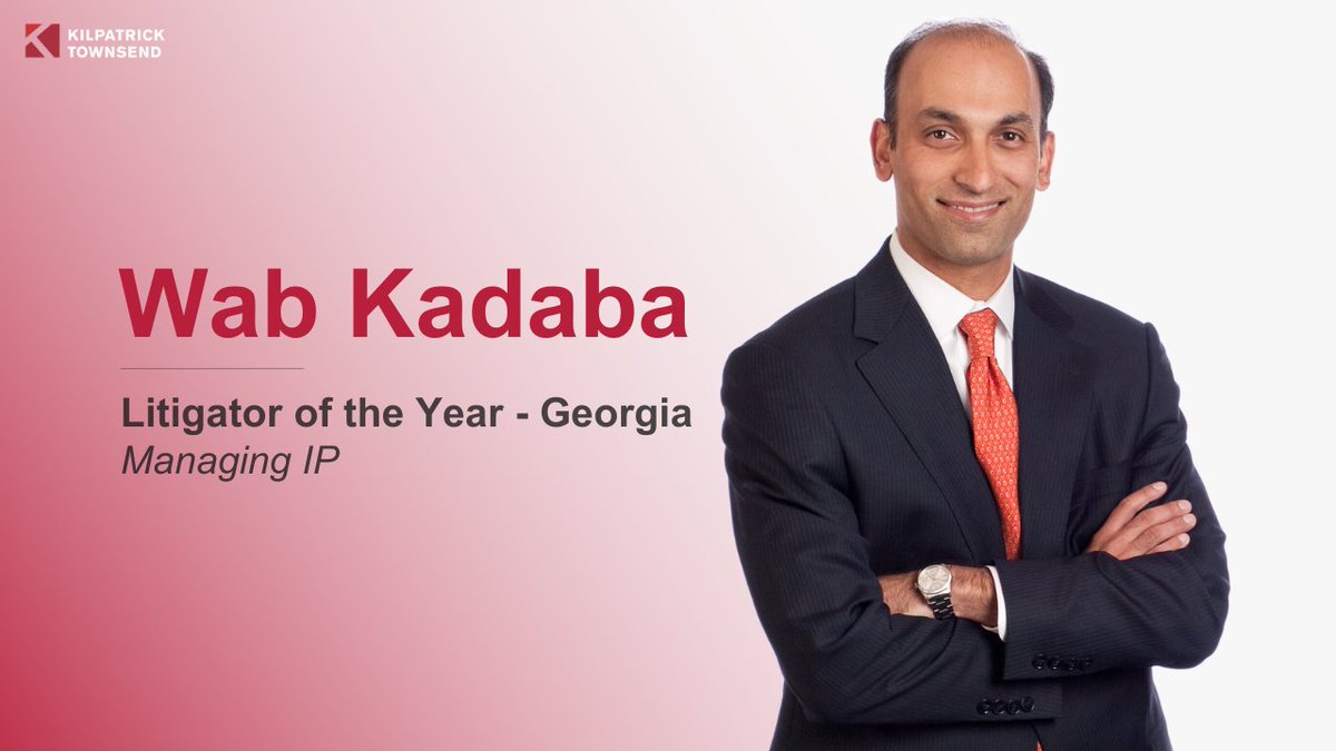 KTS_Law's tweet photo. Congratulations to Partner and Intellectual Property Department Chair Wab Kadaba for being named Georgia’s “Litigator of the Year” by Managing IP during the 18th annual Managing IP Americas Awards!

See our full list of awards here: https://t.co/4H6ysJQIwJ https://t.co/5TLxuR2XJz