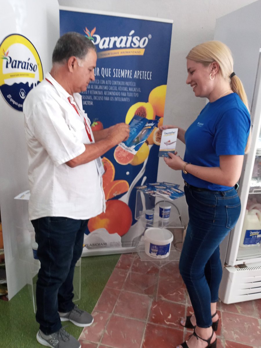 LABIOFAM2's tweet photo. Participa @LABIOFAM2 en la @_FITCuba. La presente edición estará dedicada a los productos culturales y patrimoniales que se ofrecen al visitante. Este es el marco propicio para exponer los beneficios del gustado yogur probiótico Paraíso de la @EPILabiofam. https://t.co/MSi1SUejiN