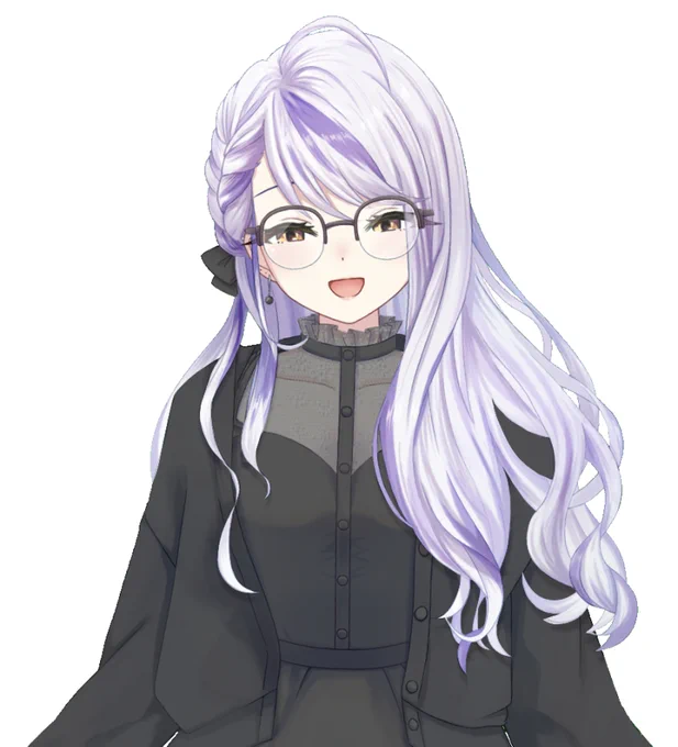 配信見ながら塗りつぶしてみた 黒の組織のユリ嬢  #ユリ庭園