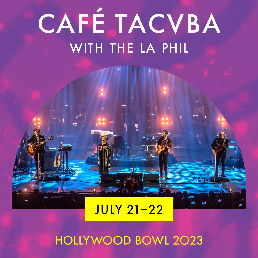 cafetacvba's tweet photo. L.A.! I We are so excited to take the stage at the @HollywoodBowl this season. Catch us on 7/21 and 7/22. Learn more and buy tickets here: https://t.co/BBYTamnEPj 🥵👠🔥#foreversummer https://t.co/9GTqFOEuX2