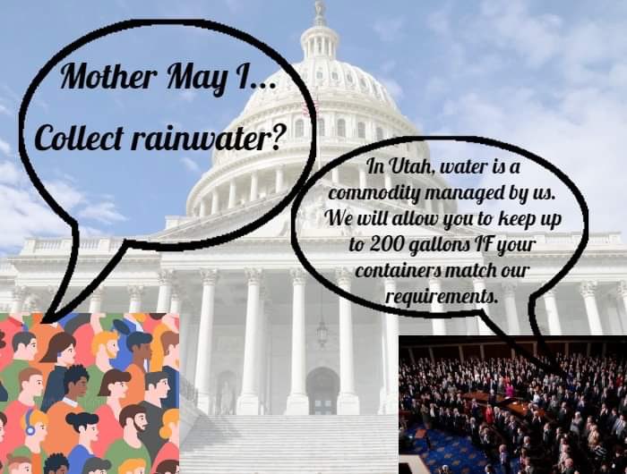 FreeJaxJensen's tweet photo. Do you feel the govt owns the rain?  Do you think you should have to get permission to use water that falls out of the sky onto you? 

#MotherMayI
#BeUngovernable https://t.co/evhSwH9wrc