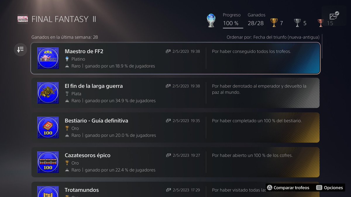 BadaVicente's tweet photo. 15. Final Fantasy 2 pixel remaster

🏆27/04/2023
02/05/2023

La banda sonora como siempre es magistral pero el sistema de leveo es algo a medias tintas, pero no sé puede dejar sin jugar si te gusta final fantasy💙 https://t.co/pGdM2v5rLW