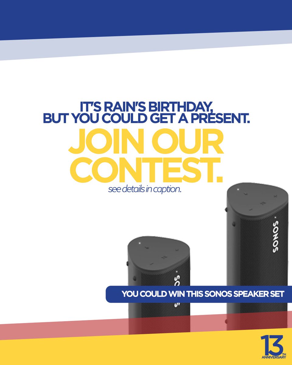 Feeling lucky? It’s Day Two of our #13DaysofRain anniversary celebration, and your chance to win a pair of Sonos Roam speakers. Meet us on LinkedIn for details on how to win. bit.ly/3p4cHim

#legalmarketing #attorneybusinessdevelopment