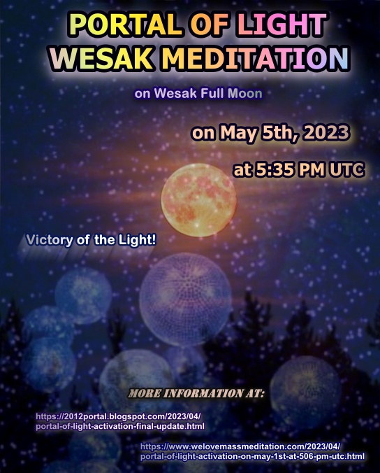 Orchidea77's tweet photo. Please join us for our next #meditation! Portal of Light Wesak meditation on Wesak Full Moon on May 5th at 5:35 PM UTC!
Livestream: https://t.co/FVvEmPGAOI 
More details at: https://t.co/fdvsUQYGNj
https://t.co/gtJq3tkCqv
Victory of the Light! https://t.co/xpGQ2kxRC6