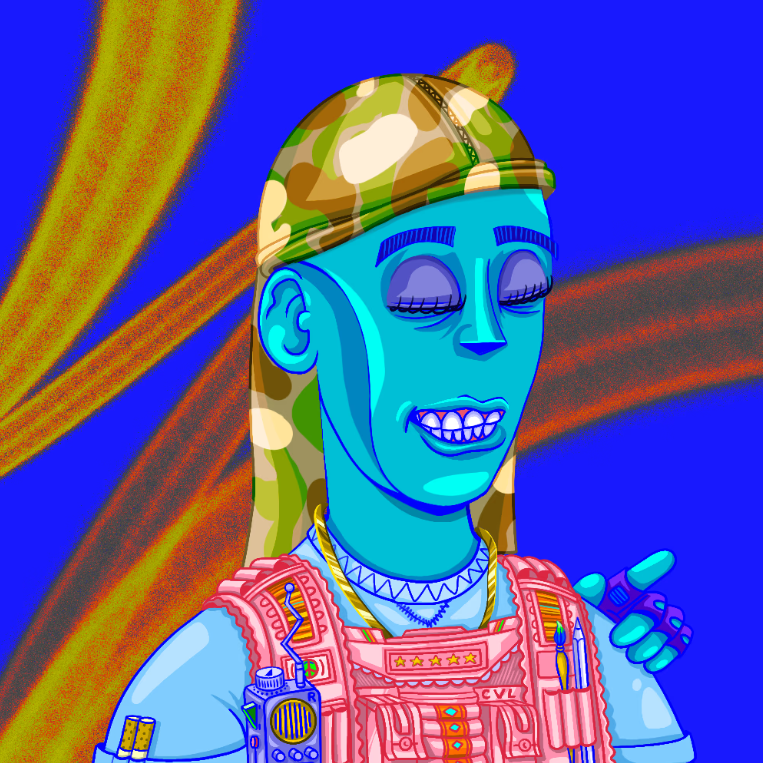 SPQRist's tweet photo. IYKYK. Another huge floor score from the @farokh + @coryvanlew x @RugRadio #FacesOfWeb3 collection. There are many "hidden" traits. The camo Durag is one. Only 5 exist out of 20k PFPs. Most people are dependent on clearly labeled traits to inform their search for rarity. Not me. https://t.co/jUNTE0oV0t