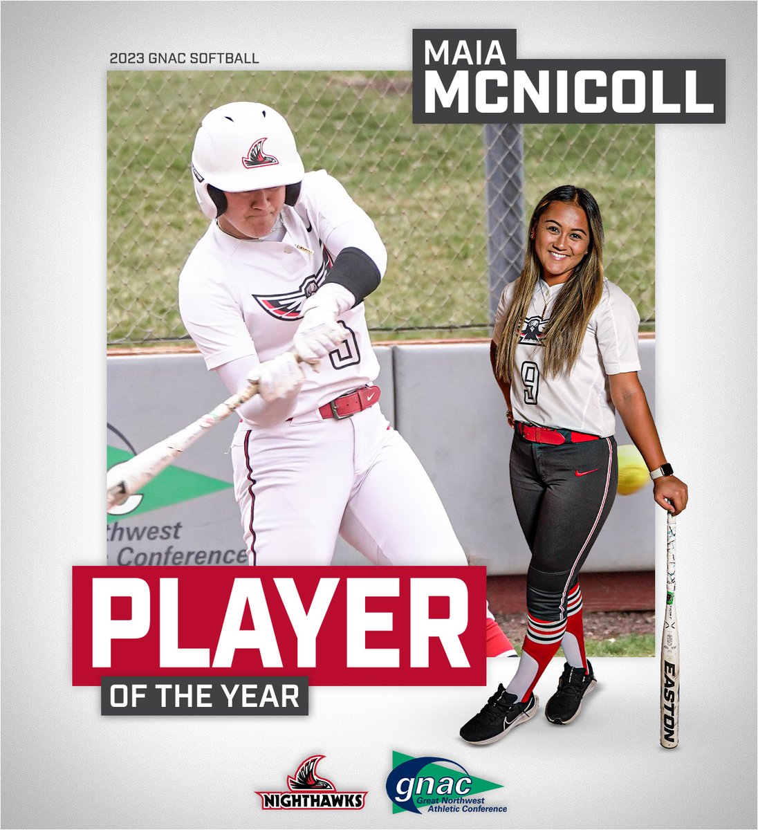 NNUSports's tweet photo. Congrats to Maia McNicoll, the 2023 GNAC Player of the Year!

https://t.co/9U0lRtGbmi https://t.co/wZU7sEsgh5