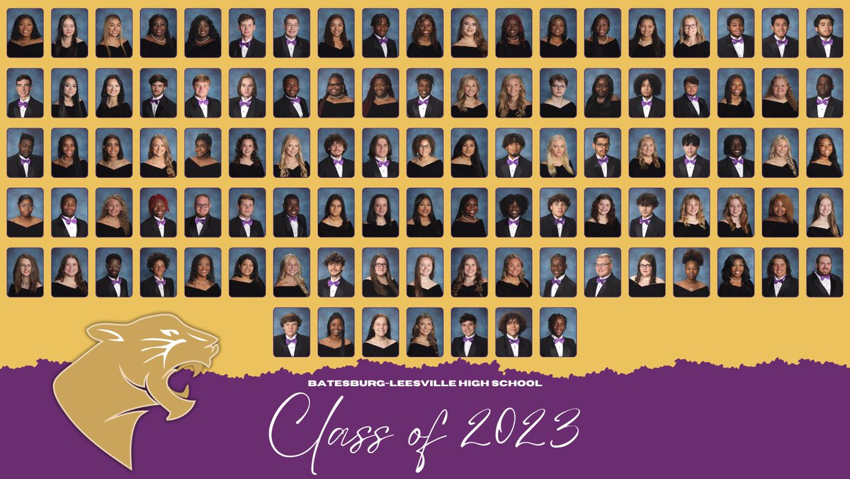 LexCounty_SD3's tweet photo. Let's hear it for the Batesburg-Leesville High School Class of 2023! These students are counting down their final weeks of school in #lex3! 

*Please note that some students opted not to have their senior photos taken, so some of our graduates may be missing from the graphic. https://t.co/yHuQikGvSB
