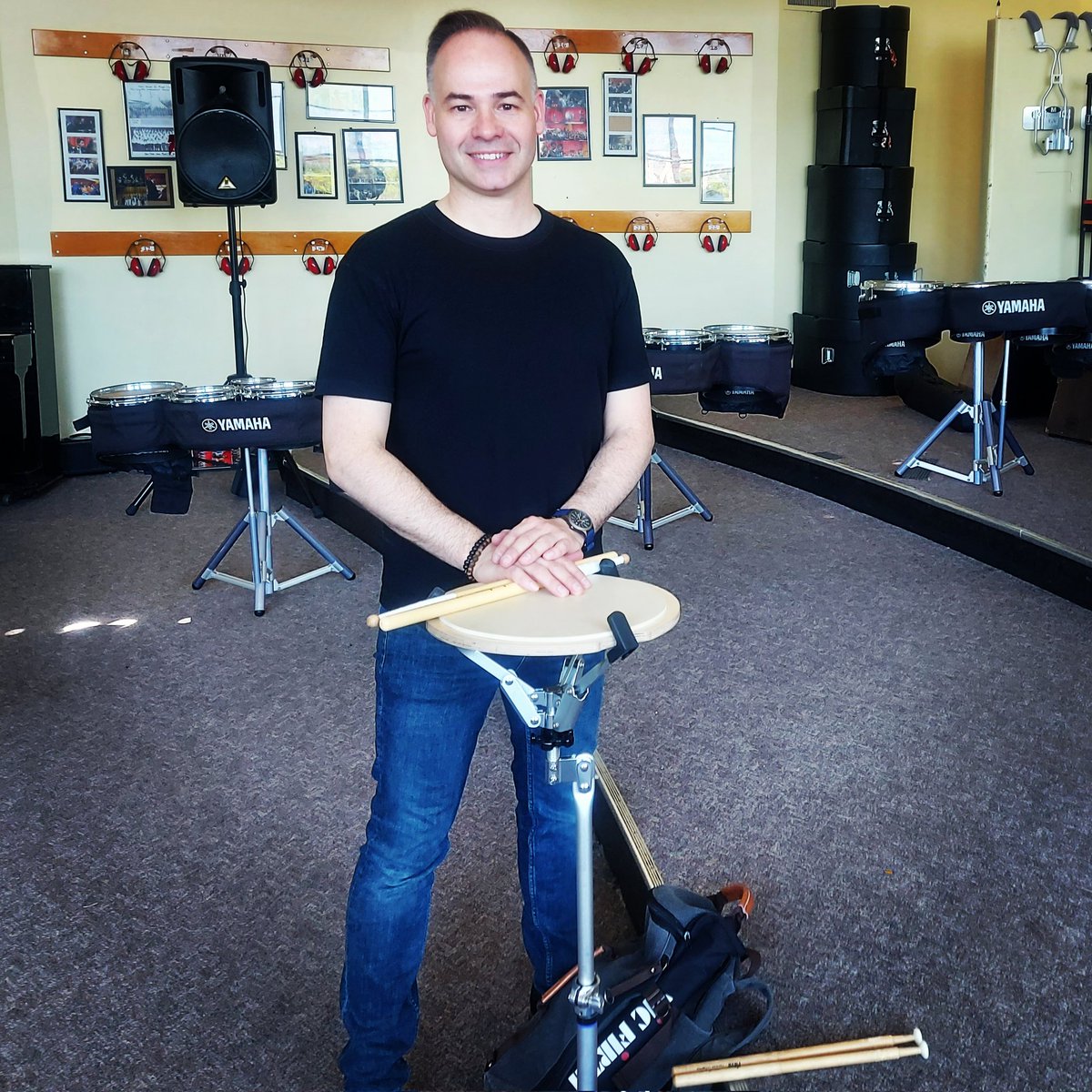 All set for my first #drumline clinic of this tour!
@YamahaCanMusic <a href="/vicfirth/">Vic Firth</a> <a href="/MadPracticePads/">Mad Practice Pads</a>