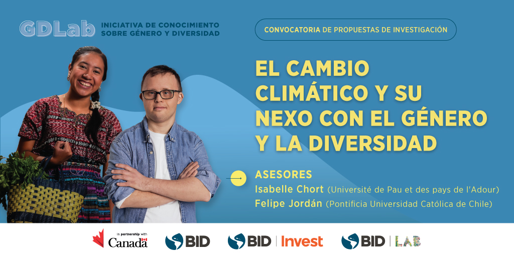 🔍 ¿Trabajas en proyectos de investigación que estudien el nexo entre #CambioClimático, #Género y #Diversidad en #AméricaLatina y el #Caribe?   

¡Esta convocatoria es para ti! Postula tu propuesta a esta edición de GDLab: bit.ly/44fKFRk