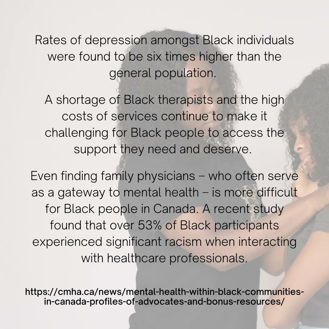 Physical and psychological safety are critical components of mental health. But in the Black community, safety isn't always a given. Many factors together, including systemic racism and social stigma, create a mental health crisis.  #mentalhealth