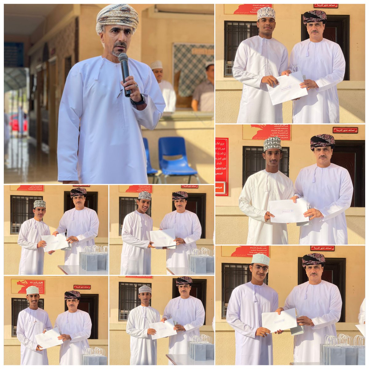AlajmiAbbas's tweet photo. بحضور الفاضل مدير المدرسة، والفاضل المعلم الأول للمادة، وأخي الأستاذ بدر النوفلي، جانب من مسابقة وتكريم أوائل طلبة الدبلوم العام في مادة اللغة العربية للعام الدراسي ٢٠٢٣/٢٠٢٢م، بمدرسة غسان بن عبدالله الخروصي، مع الدعاء لهم بمزيد من التقدم العلمي، في قادم الأيام https://t.co/Um0v7Te7Te
