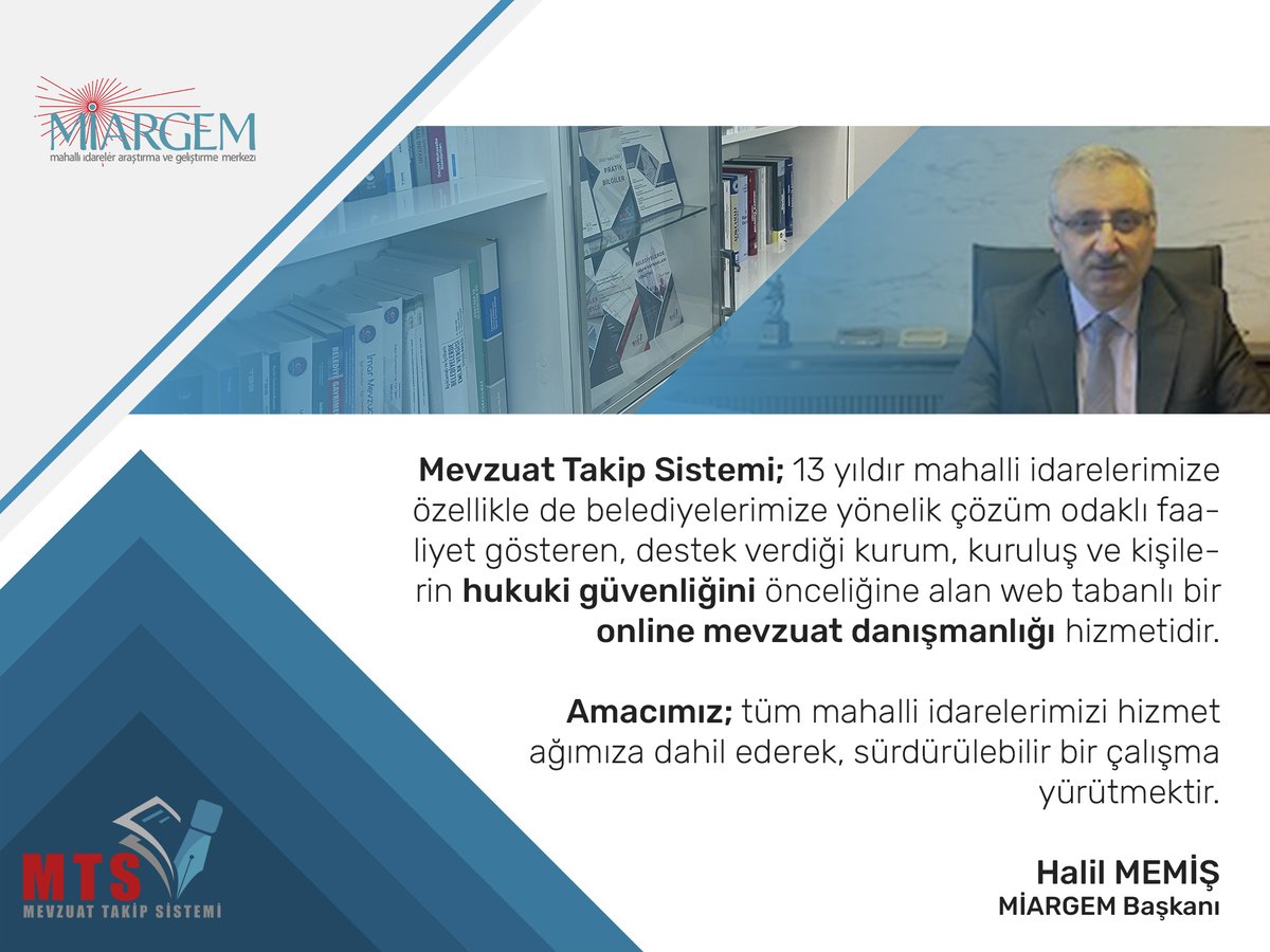 Belediyeler!
📌Bütçe harcamalarınızda #kamuzararı ile karşılaşmamak!
📌Yürüttüğünüz işlemlerde #cezai işlem görmemek!
📌Sorunları #hukuk çerçevesinde çözmek!
📌Sorularınıza çözüm odaklı #cevap bulmak!
✔️İçin🎯#DoğrusuMTS
🌐mevzuattakip.com.tr
🇹🇷Sağduyulu Yaklaşım @miargem