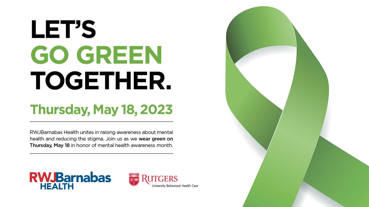 RWJSomerset's tweet photo. May is Mental Health Awareness Month.

Join #RWJSomerset as we unite in raising awareness about mental health and reducing the stigma.

#MentalHealthMonth
#LetsBeHealthyTogether https://t.co/Pofj008PBJ