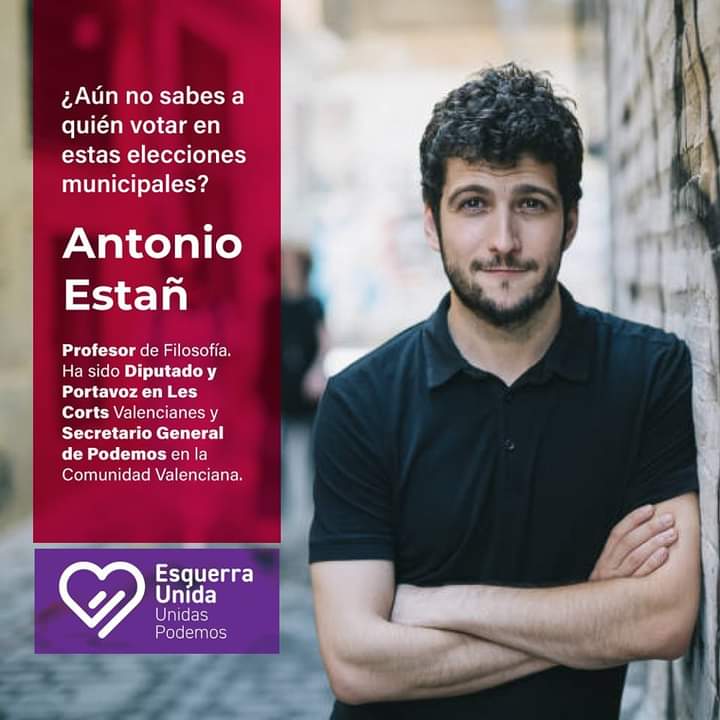 PodemosCallosa's tweet photo. Comenzamos a publicar los integrantes de la candidatura de Esquerra Unida - Unidas Podemos https://t.co/SFD2a3TcUR