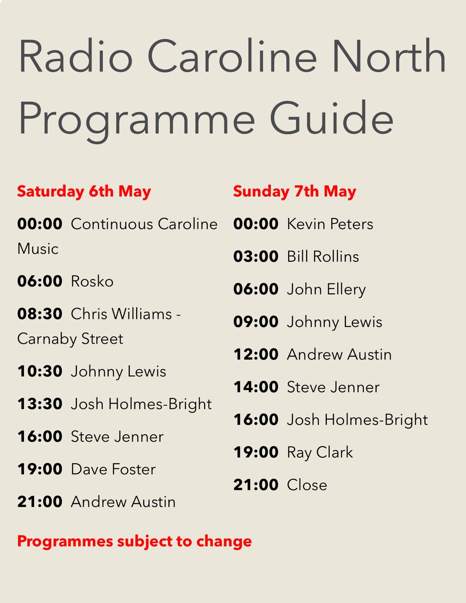 The Legendary Real Radio Caroline tweet media