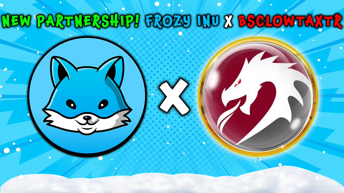 FrozyInu's tweet photo. We are exticed to announce our partnership with BscLowTaxTR! New partnerships will be announced soon, buy before them! 🚀🚀
📨Our Telegram: https://t.co/OyduHutbN9
$FRZ #FROZY #FROZYINU https://t.co/d228IJXqAS