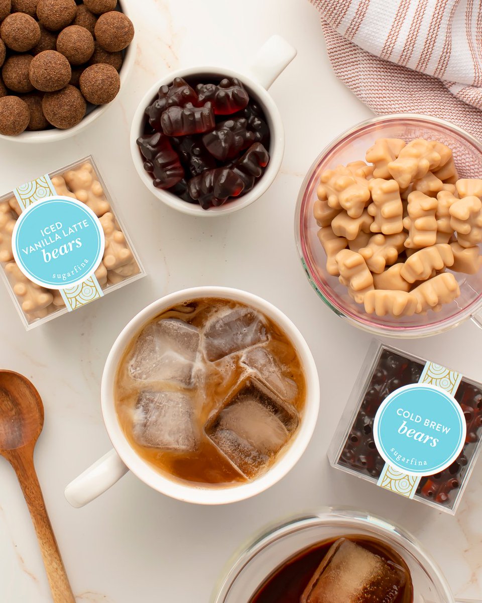 Is Mom a coffee fan? ☕ If yes, get her the sweet treat of her dreams from Sugarfina with these caffeinated gummy bears.🧸