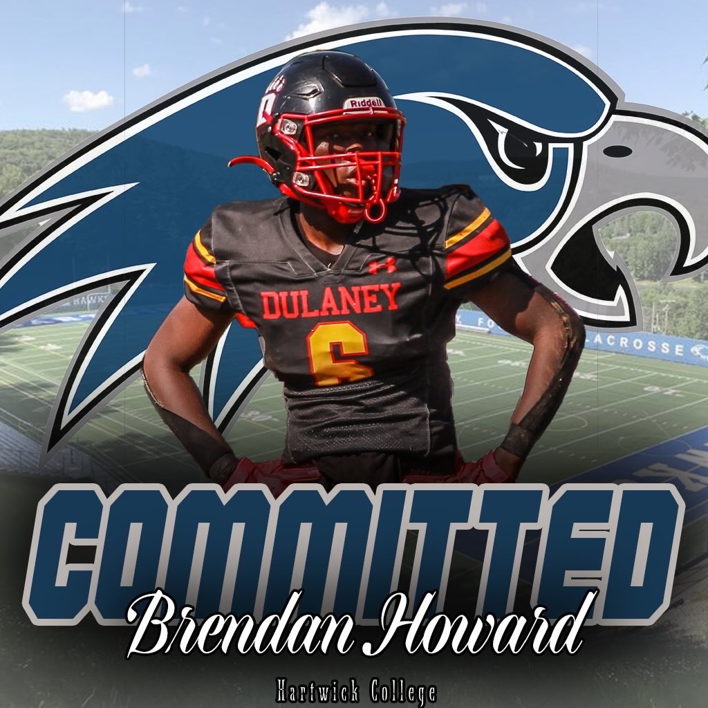 Extremely blessed to announce my commitment to Hartwick Hawks💙🤍 <a href="/HartwickFball/">Hartwick Football</a> <a href="/AJZurn/">Aaron Zurn</a> <a href="/Dulaneyftball/">Dulaney Football</a>
