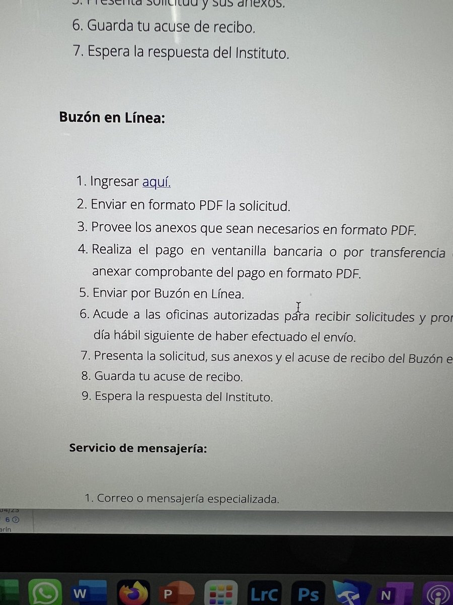 Yo: Lo bueno que el  <a href="/IMPI_Mexico/">IMPI</a> tiene una opción para trámites en línea!

El <a href="/IMPI_Mexico/">IMPI</a> en su punto 6: