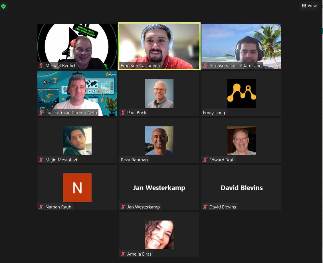 MicroProfile Live Hangout Meeting is now !!! Welcome to join relevant conversations about an open-source ecosystem supported on its community members collaboration- @MicroProfileIO