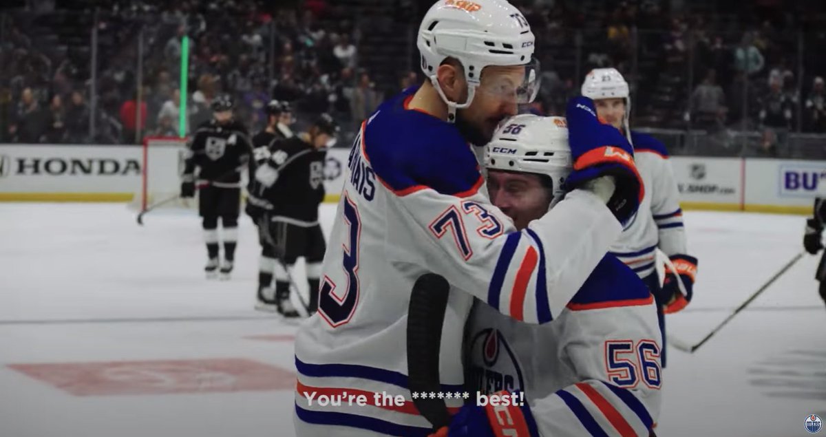 GlenMah's tweet photo. Yes, Yamo. You are the <bleeping> best!
#Oilers #LetsGoOilers #16LaBambas https://t.co/VEuiGmcqzx