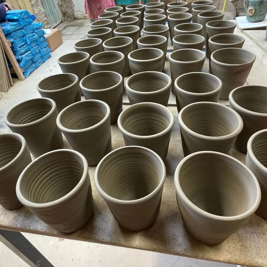 MakeRawChoc's tweet photo. I spy with my little eye...... 🔍

Our new ceremonial cups are in production 💖

Currently drying a little before the blessing is stamped around the bottom 

Due to us by the end of May

Pre-order available soon

#ceremonialcacao #ceremonialcup #cacaoc… https://t.co/62gDGOzyIW https://t.co/dGsx9f68pv