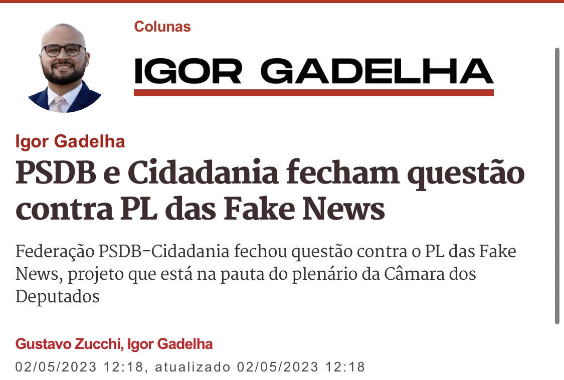pavao9111's tweet photo. Federação PSDB-Cidadania tb votarão contra a PL das Fake News!

Não parem de pressionar os deputados!!!

#PLdaCensuraNao

👏👏👏 https://t.co/37hqYSpXFs