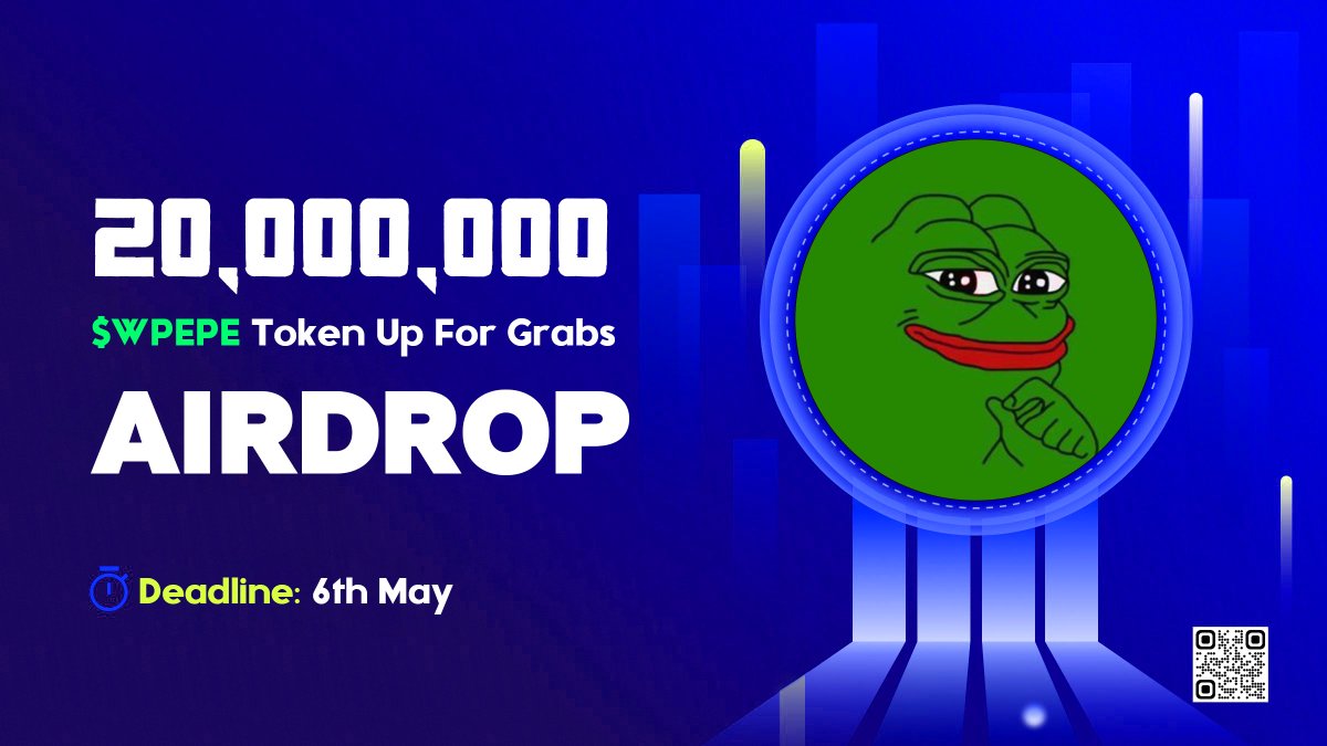🥳 Pepe's Wife × WEB3 space #fcfs #Airdrop is happening !

🎁Reward : 20M $WPEPE Token

TO ENTER:
◾️ Follow <a href="/wife_pepe/">Pepe Wife💋💋</a>
◾️ Finish gleam : wn.nr/777zYKn

⌛️End : 6th MAY

#Airdrops #Pepe #memecoin #CryptoGiveaway #Giveaways #FCFS