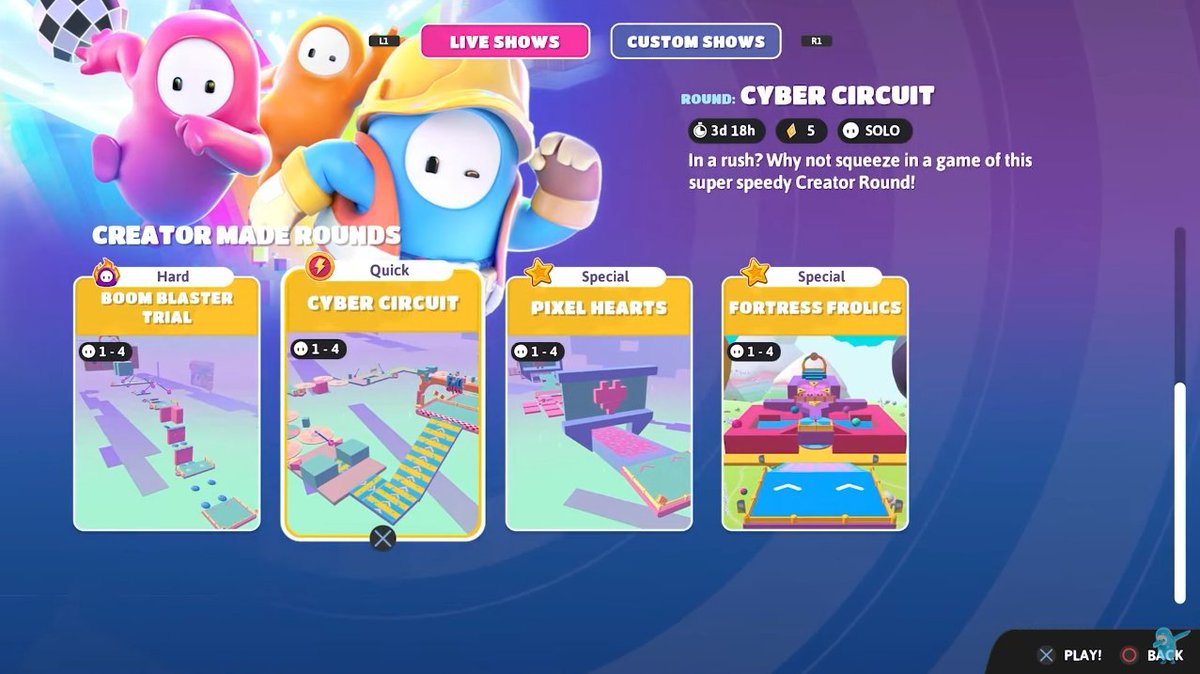 fallguyskins's tweet photo. New Show selector design in Season 4! https://t.co/jnjrk2qSGD